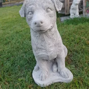 stone jack russell dog