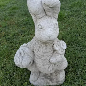garden lawn ornament concrete rabbit