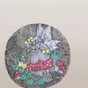 welcome stone garden wall plaque fairies